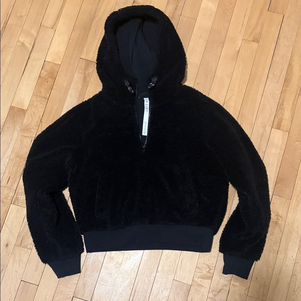 lululemon athletica Black Sherpa Half-Zip Hoodie